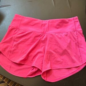 Lululemon size 6 hot pink shorts